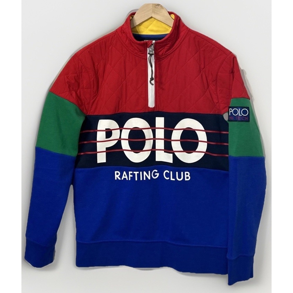 Mens Polo Ralph Lauren Hi Tech Rafting Club Pullover Sweatshirt Size M